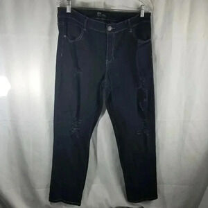 Rock & Royal Black Distressed Womens Jeans Sz 16